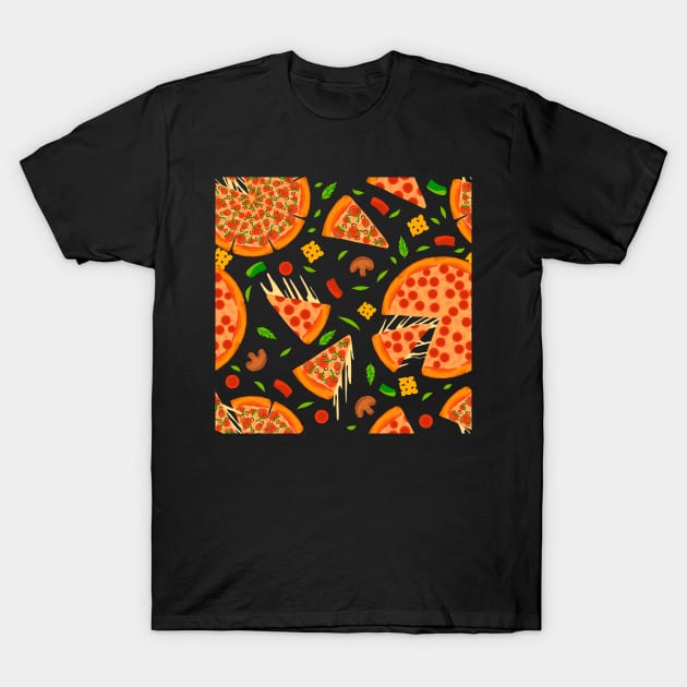 Pizza Pie T-Shirt by Golden Eagle Design Studio